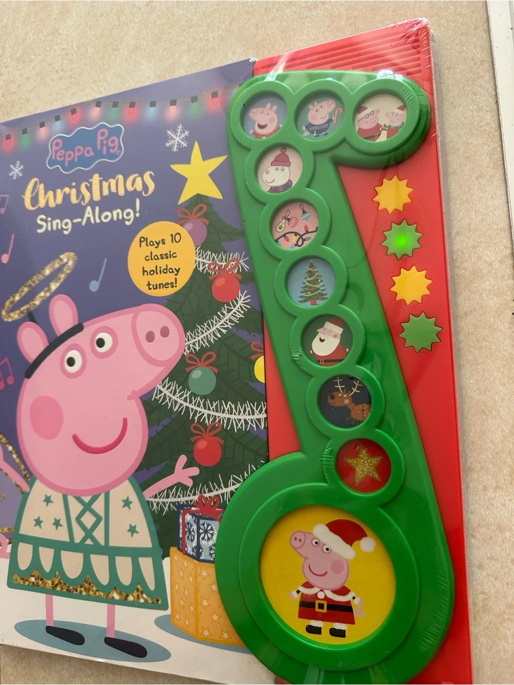 Peppa Pig Purple Green Red Christmas Sing-Along Book